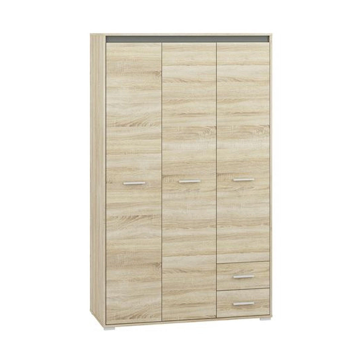 KLEIDERSCHRANK – AVO 01 – 120 cm – Avo – Sonoma Eiche / Dunkelgrau - Dunkelgrau/Sonoma Eiche, Holzwerkstoff (120/200/50cm) - hi-markt