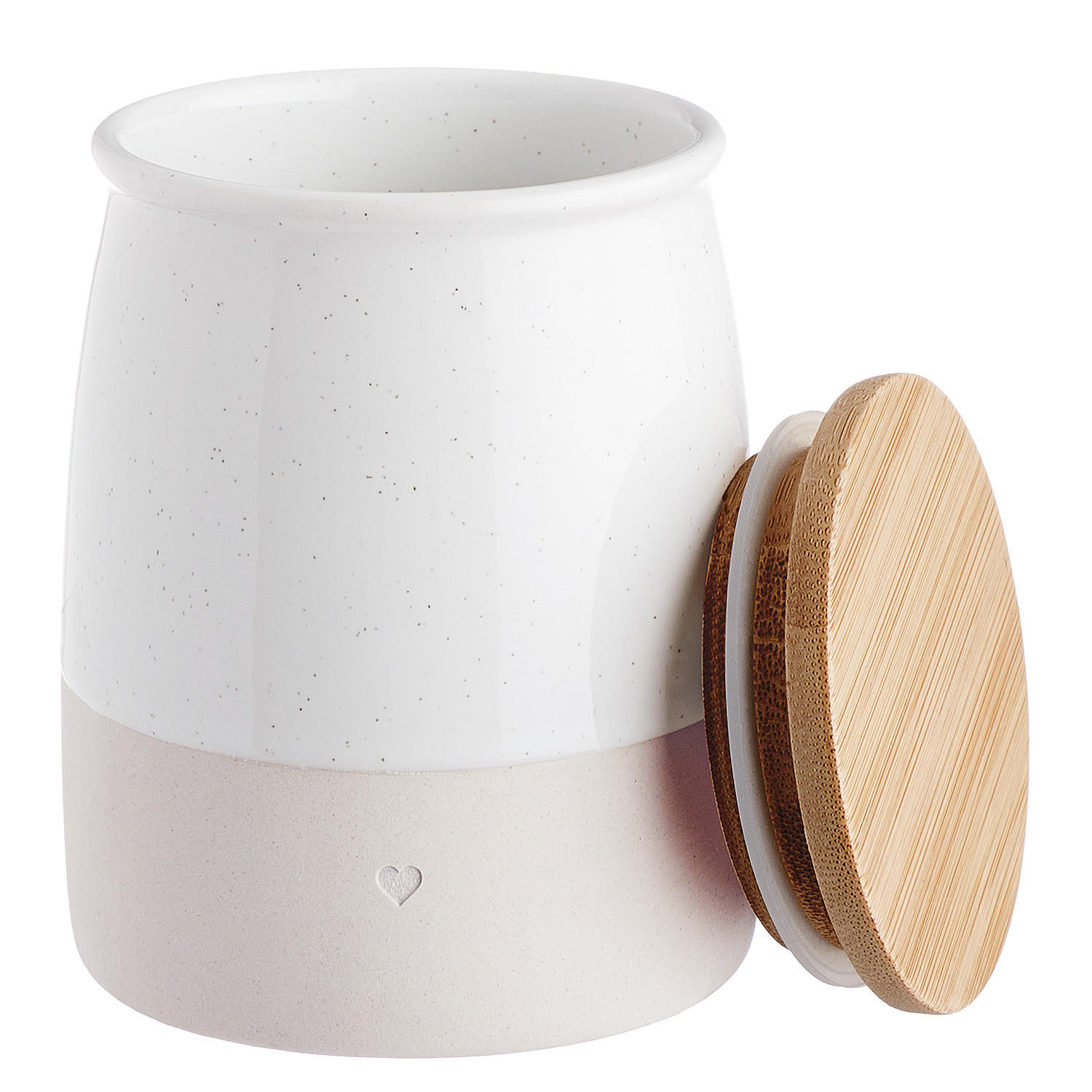 AUFBEWAHRUNGSDOSE Me Time - Weiß, Keramik (8/10/8cm) - Butlers