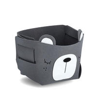 AUFBEWAHRUNGSKORB Bär - Filz, Grau - Grau, Textil (21/21cm) - Zeller Present