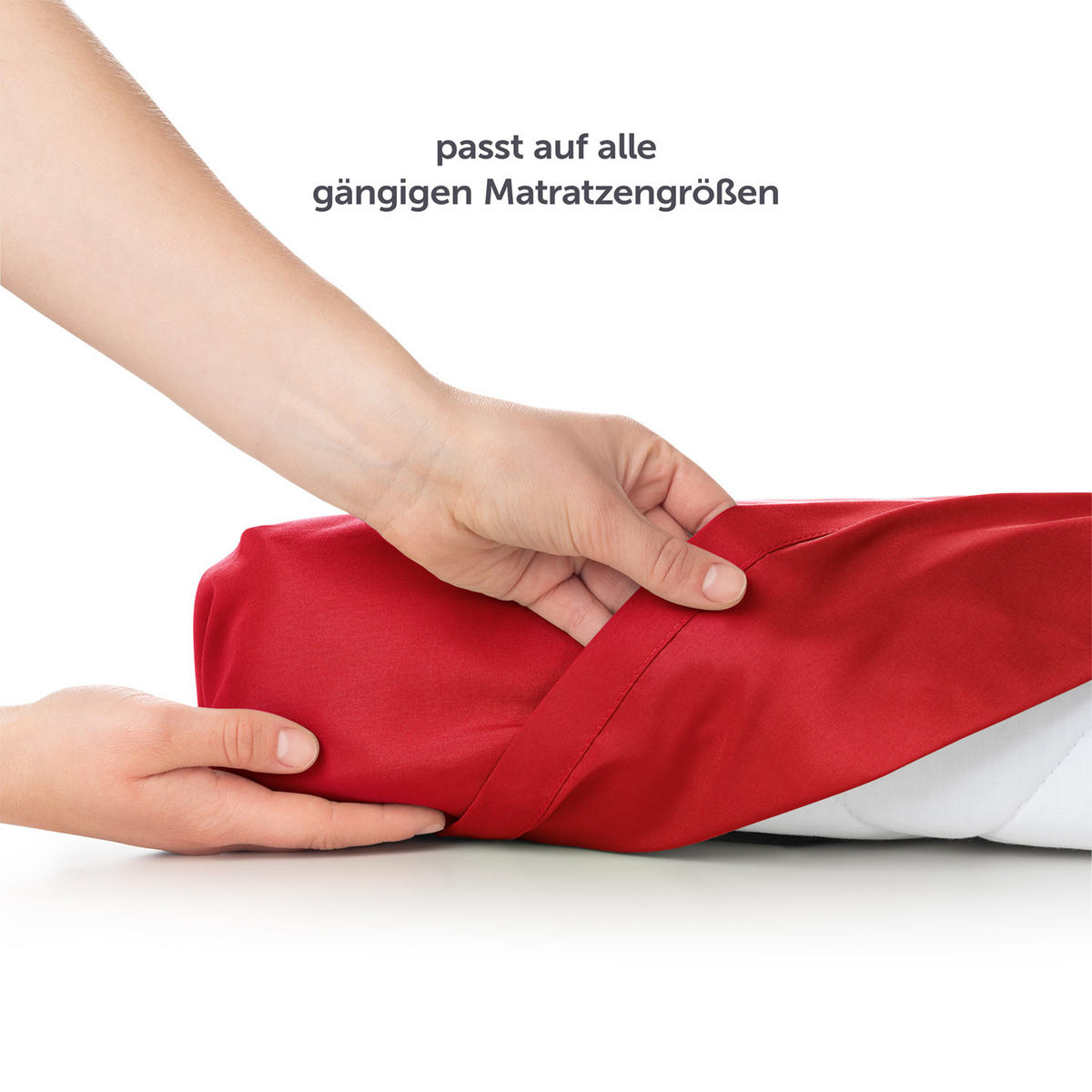 BETTTUCH ohne Gummi 220/275 cm, in Rot - Rot, Textil (275/220cm) - Blumtal