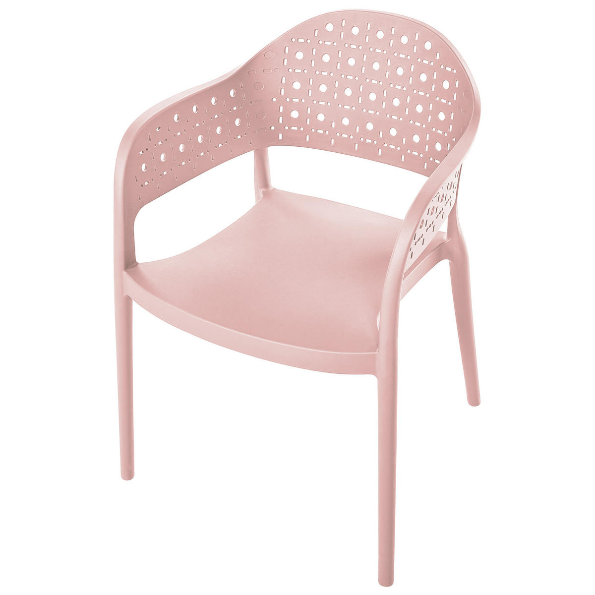 STUHL 4er-Set Rosa Narino - Pink, Kunststoff (55/78/50cm) - Beliani