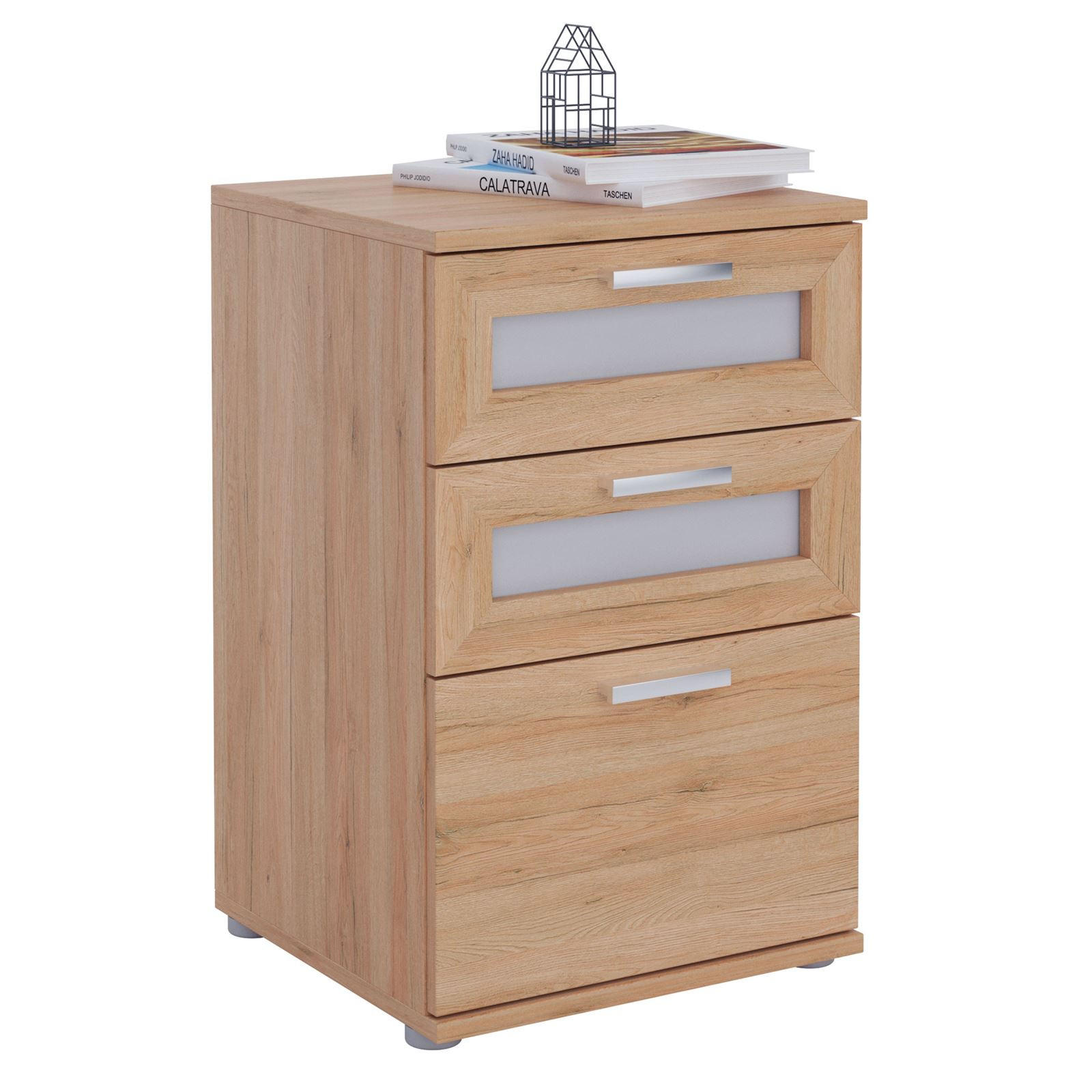 NACHTTISCH MARIKE - Eiche San Remo, Holzwerkstoff (40/63/38cm) - CARO-Möbel