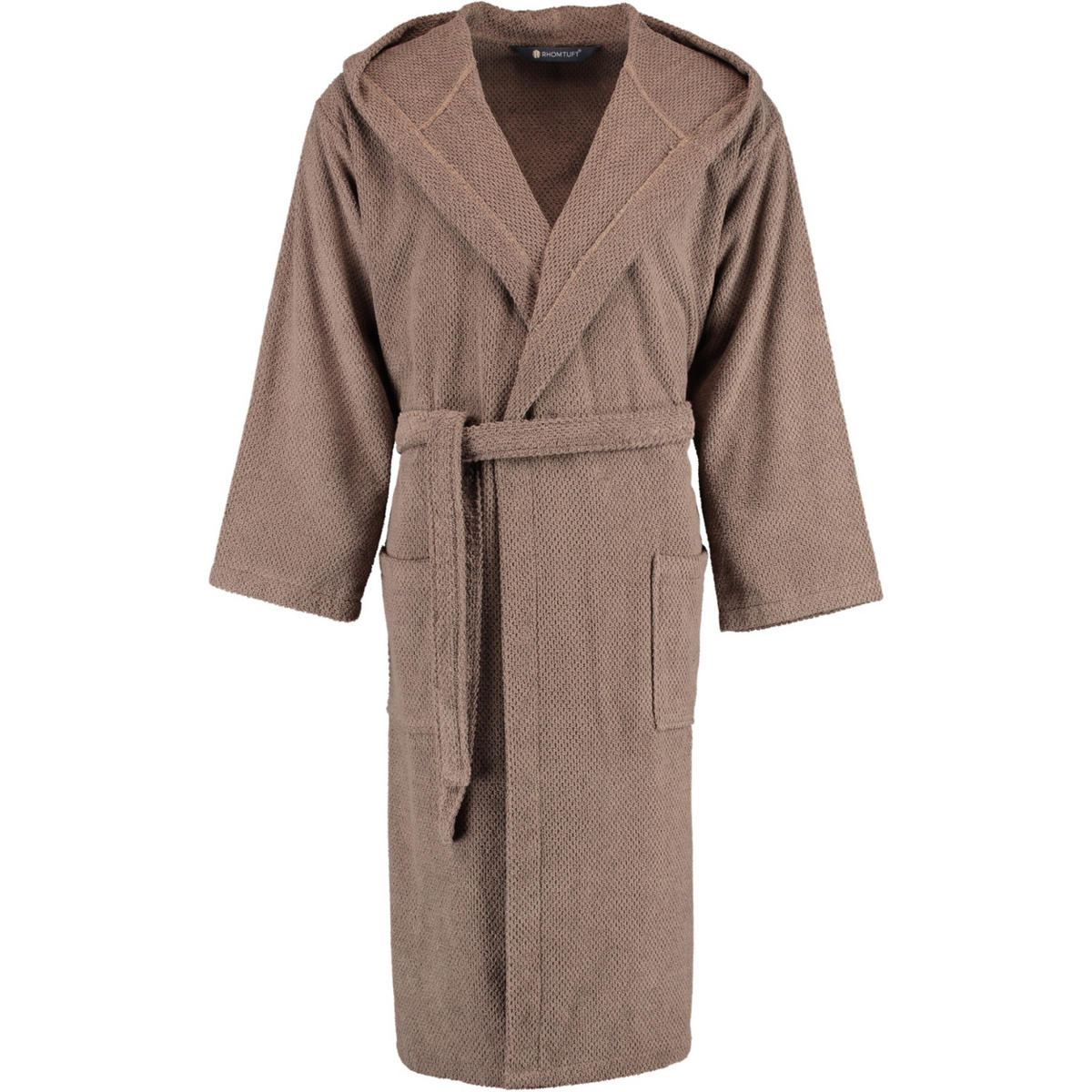 BADEMANTEL UNISEX KAPUZE BARONESSE TAUPE - 58 - Braun, Textil (XLnull) - Rhomtuft