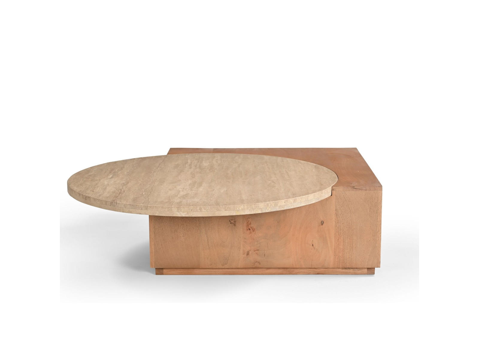 COUCHTISCH Numa Mangoholz 60 cm / 40 cm Natur - Naturfarben, Holz (48/60/40cm) - Villa Möbel