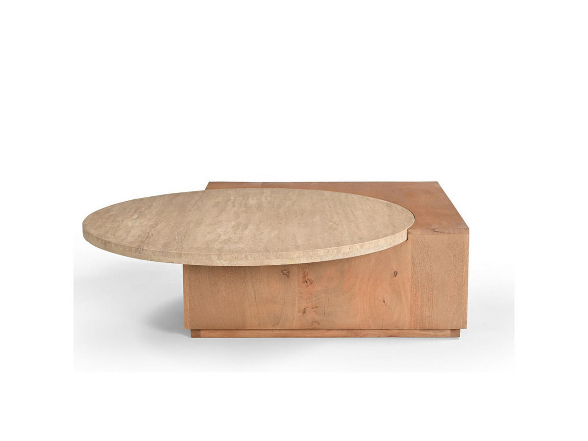 COUCHTISCH Numa Mangoholz 103 cm / 75 cm Natur - Naturfarben, Holz (75/103/30cm)
