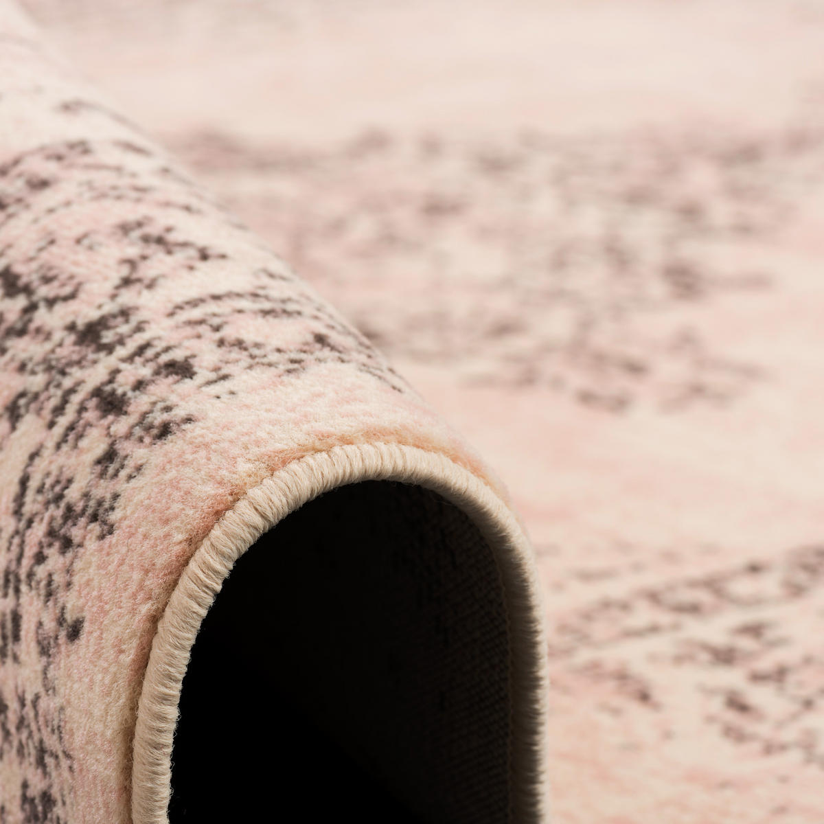 DESIGNER KURZFLOR TEPPICH MODERNE MUSTER - Hellrosa, Textil (80/150cm) - Pergamon