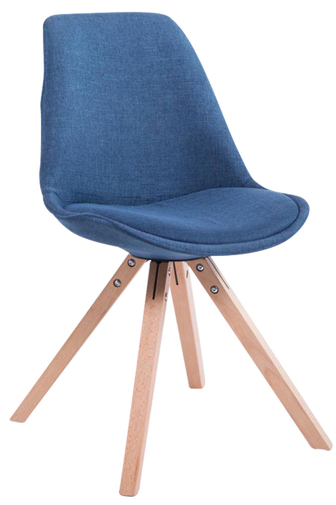 Deluke Besucherstuhl Blau 48x84x56 cm