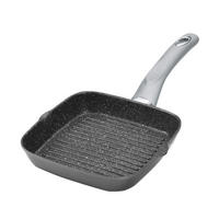 GRILL-ECKPFANNE - Grau, Metall (16cm) - Stoneline