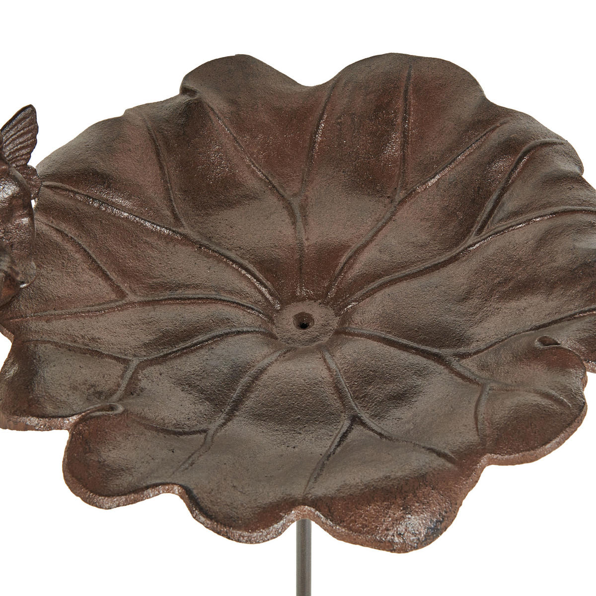 GARTEN-VOGELTRÄNKE Braun Magpie - Braun, Metall (27/65/27cm) - Beliani