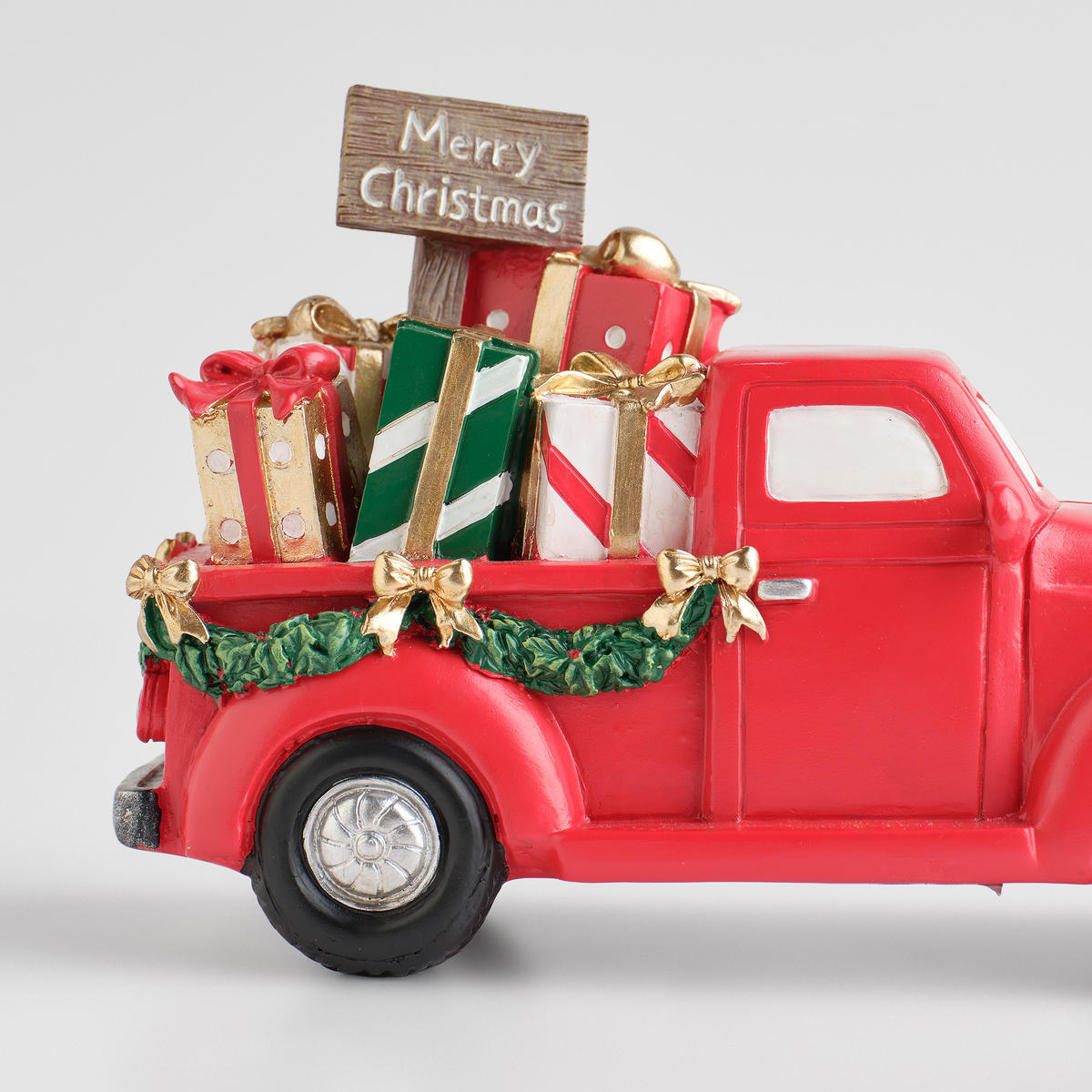 DEKOFIGUR Giftcar, Rot, 14 x 10 x 22 cm, Dekorative Weihnachtsdeko - Rot, Kunststoff (10/14/22cm) - home&you