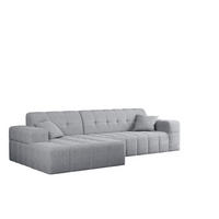 ECKSOFA L-Form NIMES Stoff Verita Grau Links - Grau, Holz (168/256cm) - Kaiser Möbel
