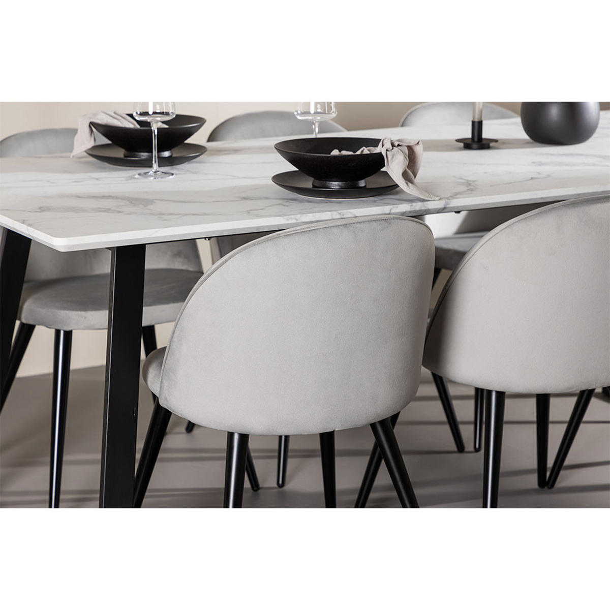 TISCHGRUPPE Grau - Grau, Holz (200/75/90cm) - ebuy24