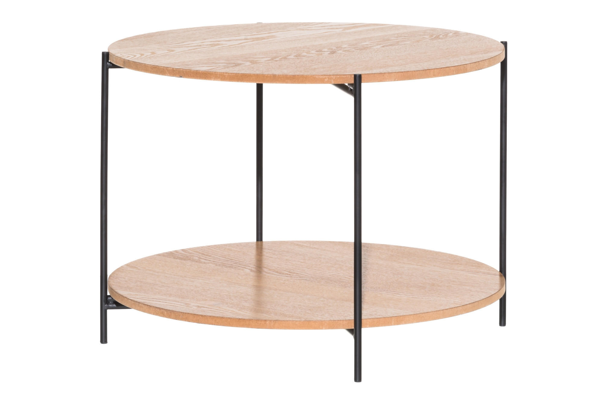 COUCHTISCH MDF Ø 55 cm - Braun, Holzwerkstoff (55/55/40cm)