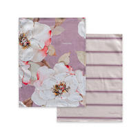 GESCHIRRTUCH (2 tlg) white peonies 70x50 cm mehrfarbig - Multicolor, Textil (70/50cm) - Happy Friday