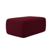 POUF Samt Stoff Rot - Bordeaux/Rot, Kunststoff/Textil (102/40/62cm) - Makamii