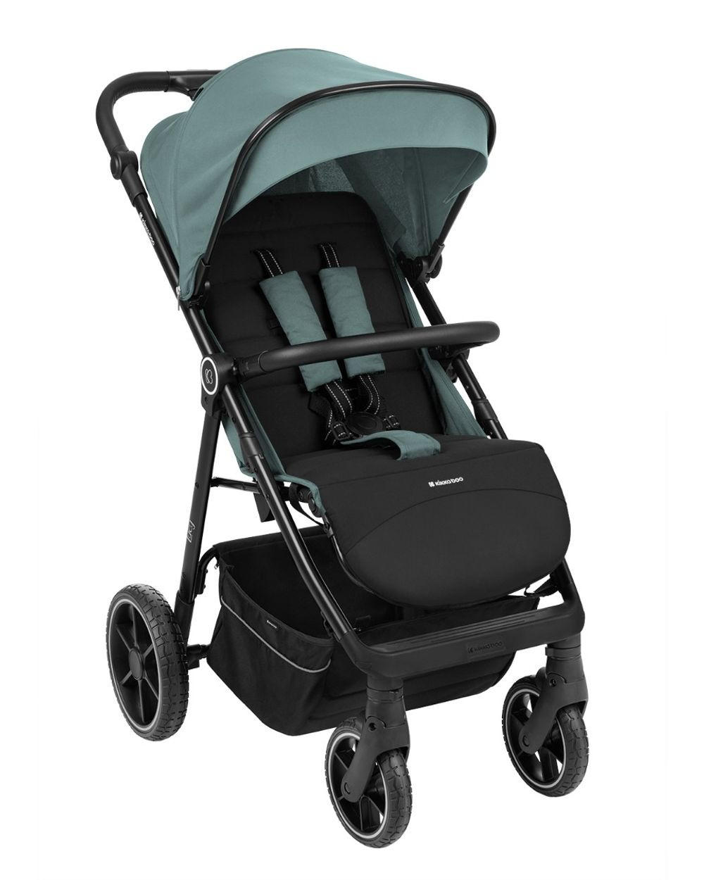 BUGGY Lucy Gurt grün Rückenlehne verstellbar Federung Hinterradbremse - Grün, Metall (74/54/104cm) - Kikka boo