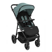 BUGGY Lucy Gurt grün Rückenlehne verstellbar Federung Hinterradbremse - Grün, Metall (74/54/104cm) - Kikka boo