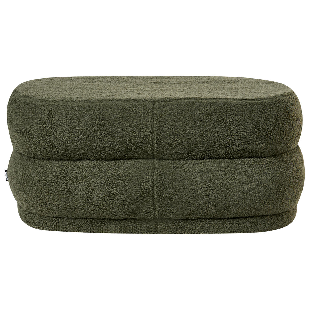 POLSTERBANK Bouclé Grün Ellendale - Grün, Textil (90/40/40cm) - Beliani