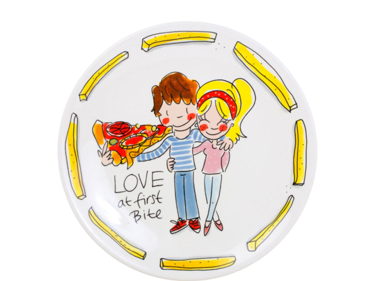 FRÜHSTÜCKSTELLER Lieblings-Snack in Bunt - 22cm - Multicolor, Keramik (21.8/21.8/2.5cm) - Blond Amsterdam