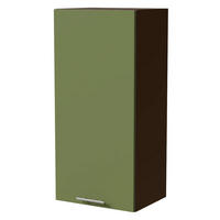 HÄNGESCHRANK Brerra W4/45 Lava / RAL 6025 farngrün Matt 45 / 32,5 / 96cm - Dunkelgrau/Grün, Holz/Holzwerkstoff (45/96/32.5cm) - Feldmann-Wohnen