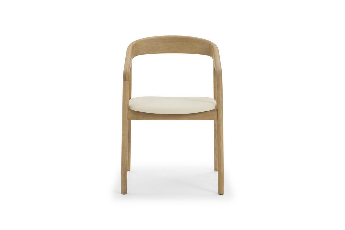 ARMLEHNENSTUHL Celeste, Natur Massiveiche - Beige, Holz (52.5/80/62cm) - WOODEK