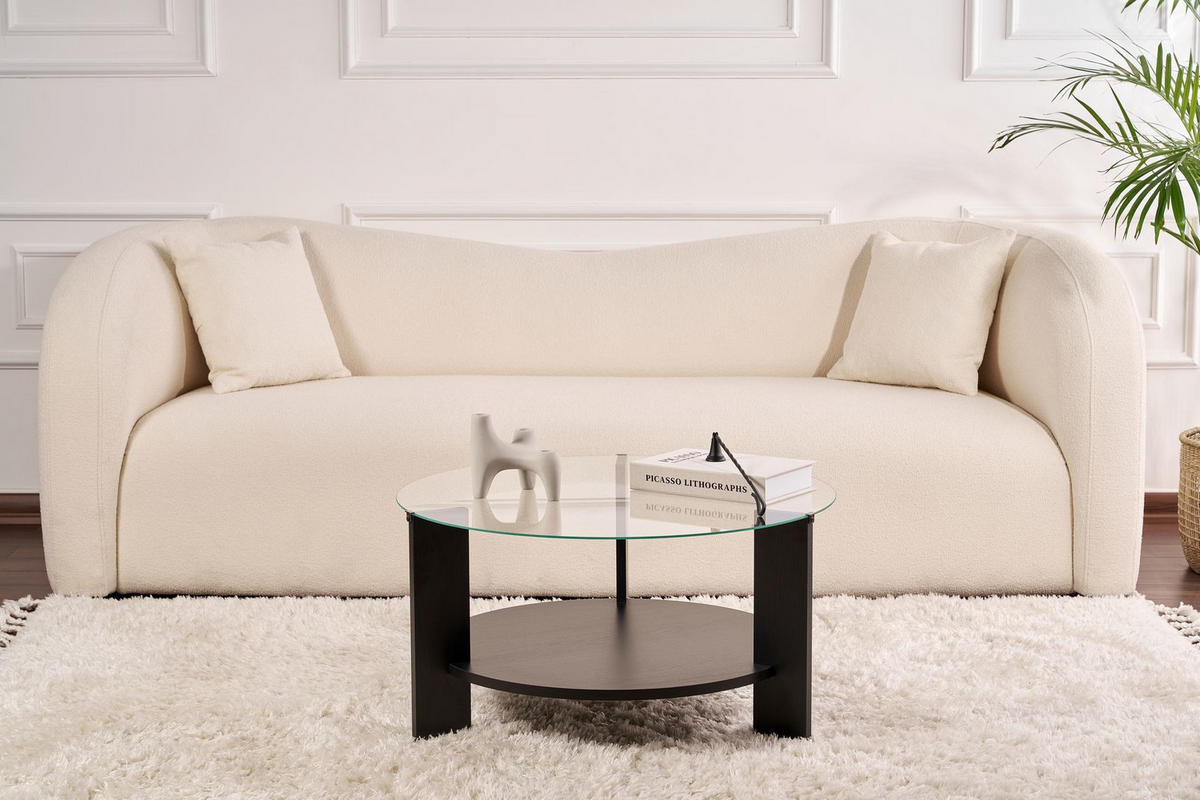 COUCHTISCH clara Schwarz - Schwarz, Holz (75/75/40cm) - Habitat Garten
