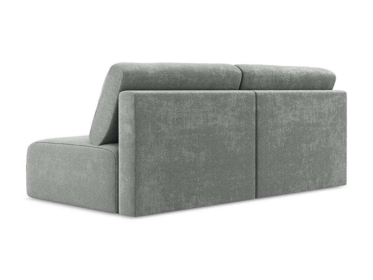 3-SITZER SOFA mit Schlaffunktion Chenille Stoff Grau - Blau/Schwarz, Kunststoff/Textil (216/79/102cm) - Makamii