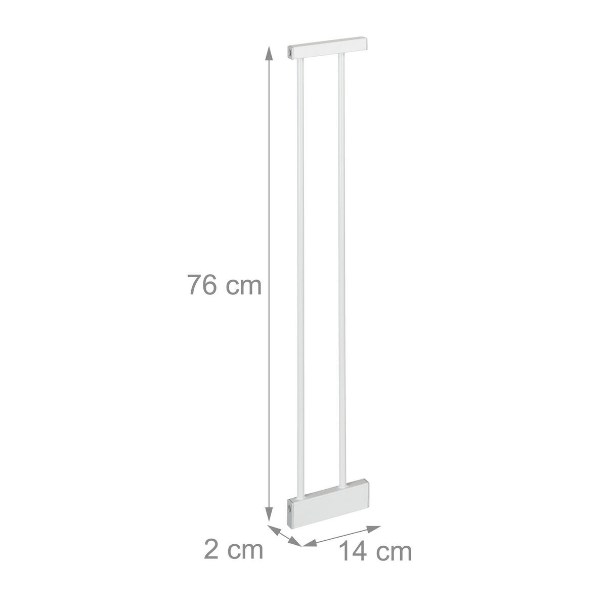 TÜRSCHUTZGITTER - Weiß, Metall (14/2cm) - Relaxdays