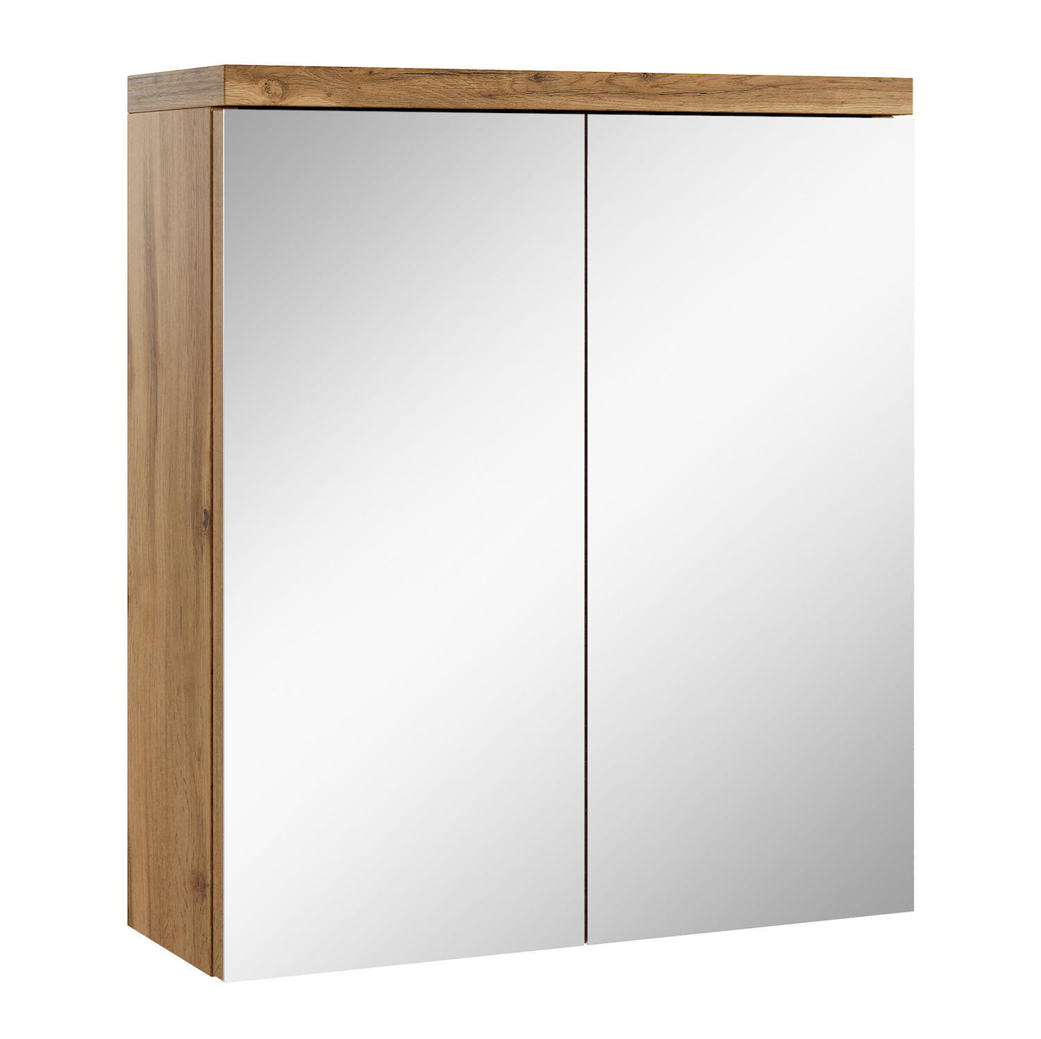 SPIEGELSCHRANK Toledo Eiche - 60 x 20 x 60 cm - Eichefarben, Holz (60/60/20cm) - Badplaats