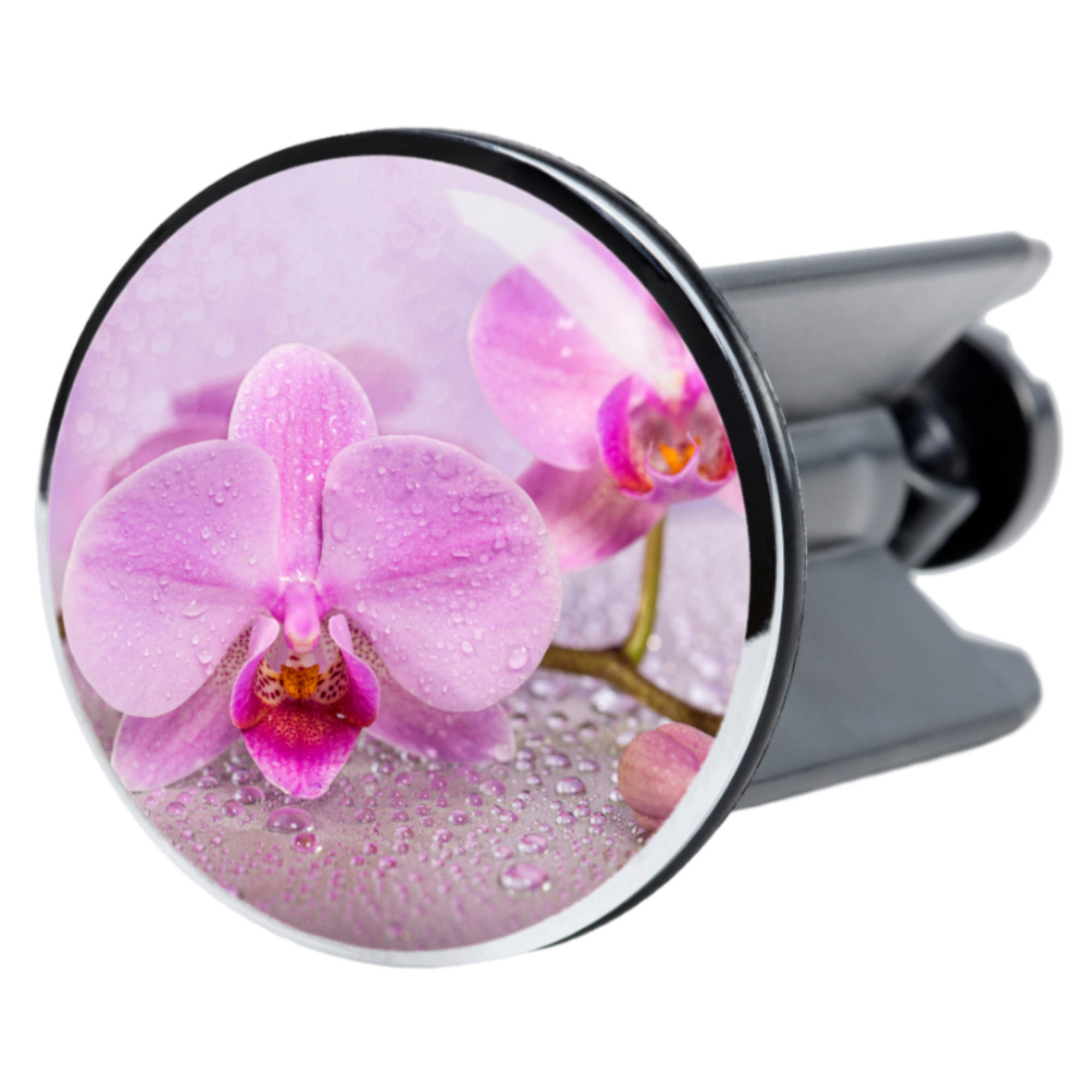 WASCHBECKENSTÖPSEL Blooming - Pink, Kunststoff/Metall (4/7/7cm) - Sanilo