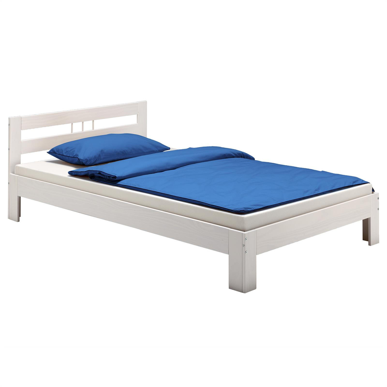 MASSIVHOLZBETT THEO 90X200 CM - Weiß, Holz (90/200cm) - IDIMEX