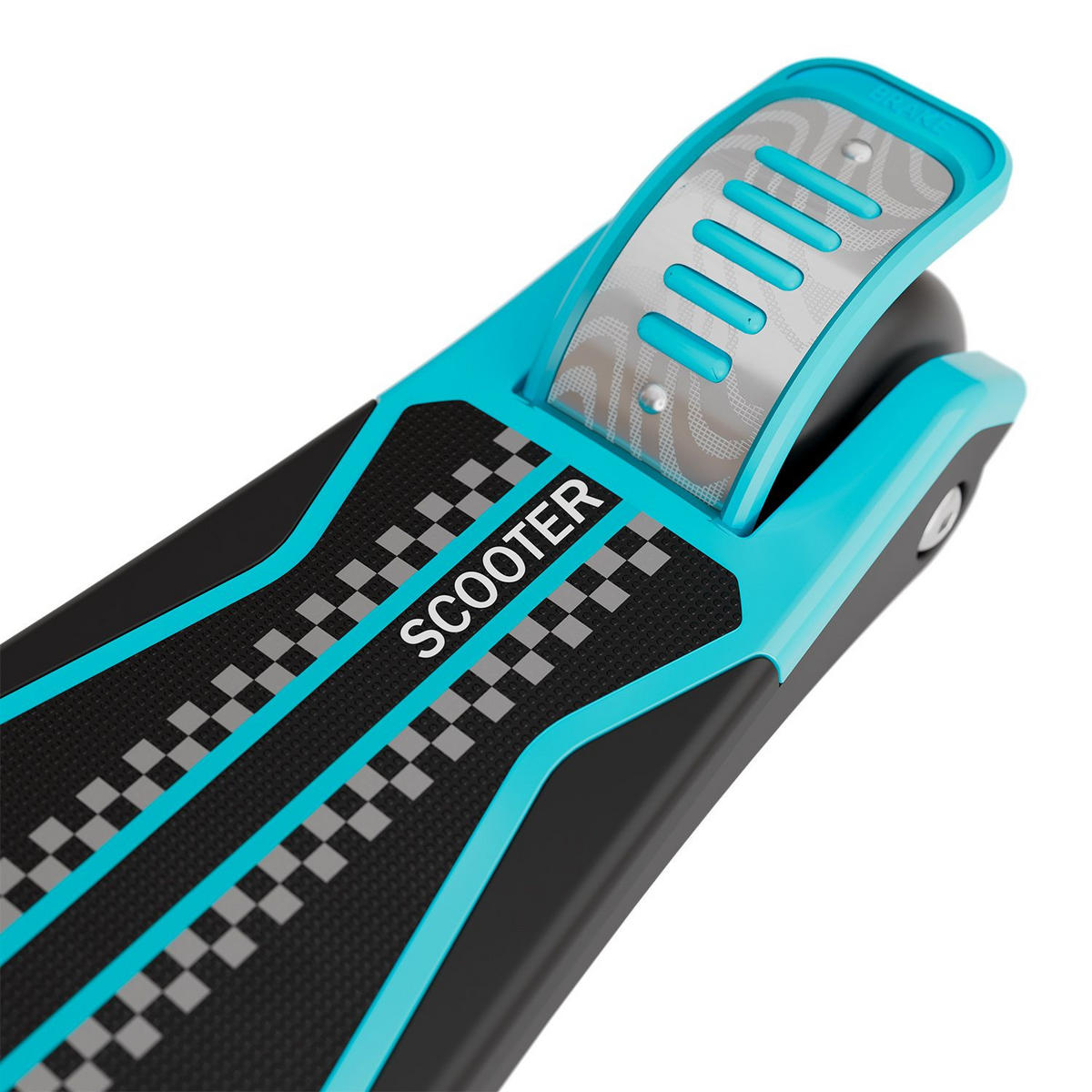 KINDERROLLER Lumox höhenverstellbarer Lenker inkl. Leuchtränder blau - Blau, Metall (59/28/81cm) - Juskys