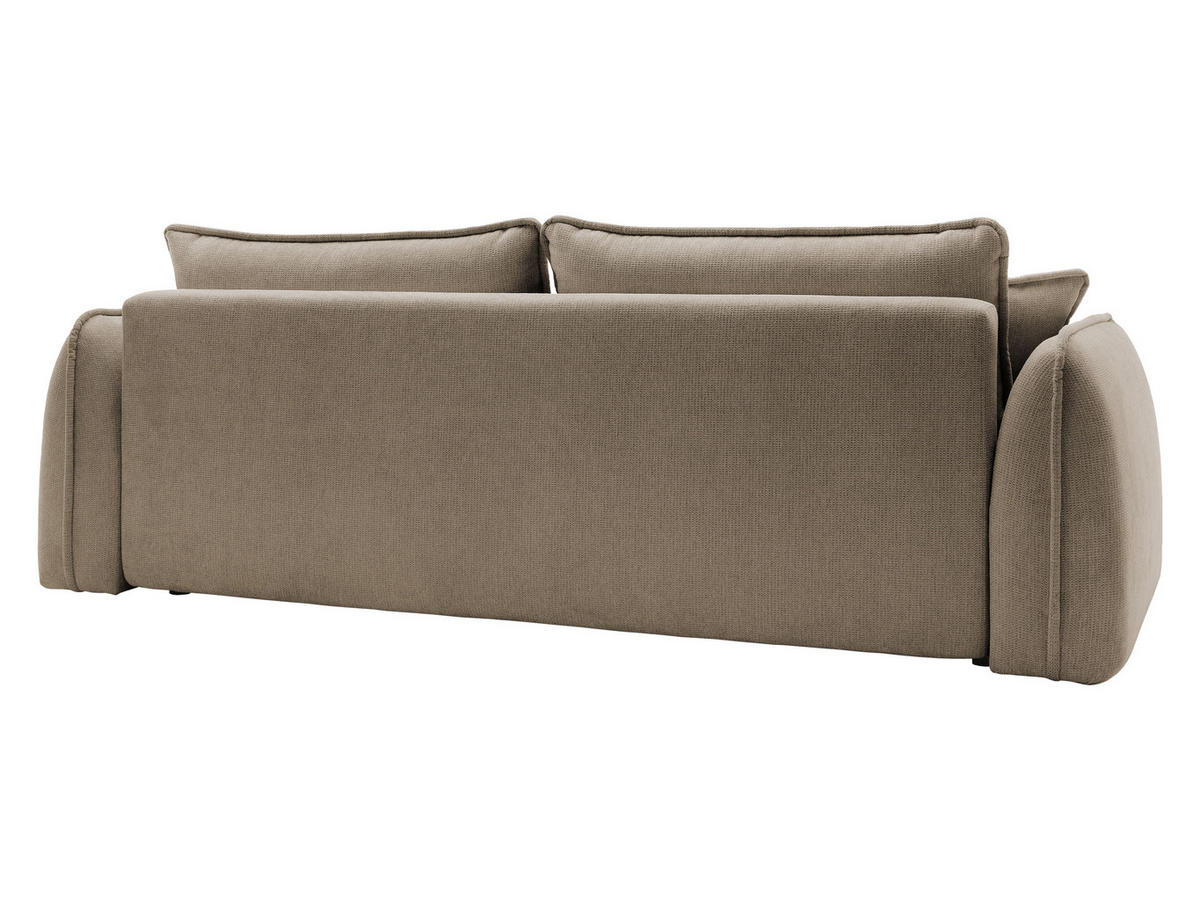 SCHLAFSOFA Moho - Hellbraun/Schwarz, Holz/Kunststoff (250/94/109cm) - MIRJAN24
