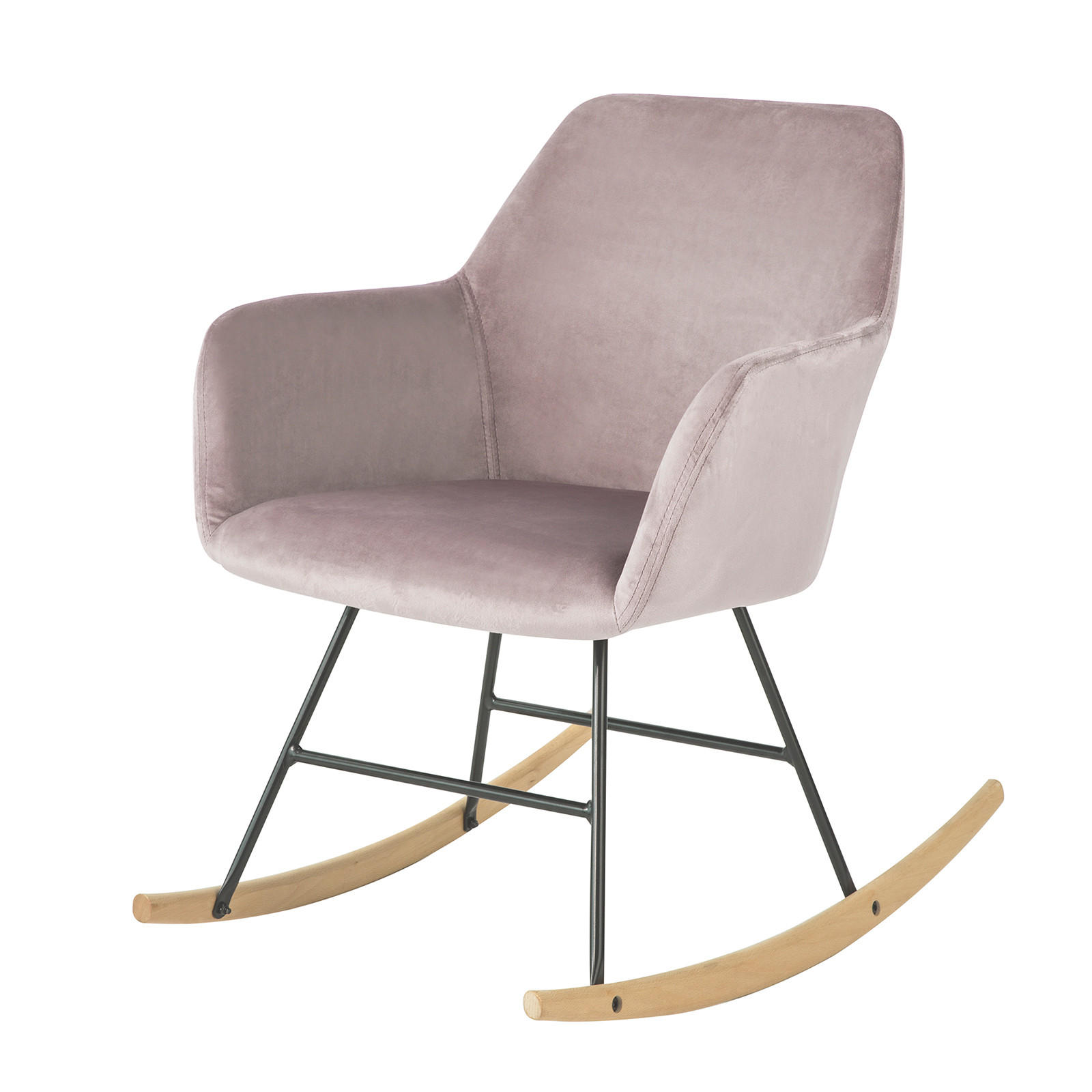 SCHAUKELSESSEL Pink - Pink, Holz/Textil (48/75/75cm) - SoBuy
