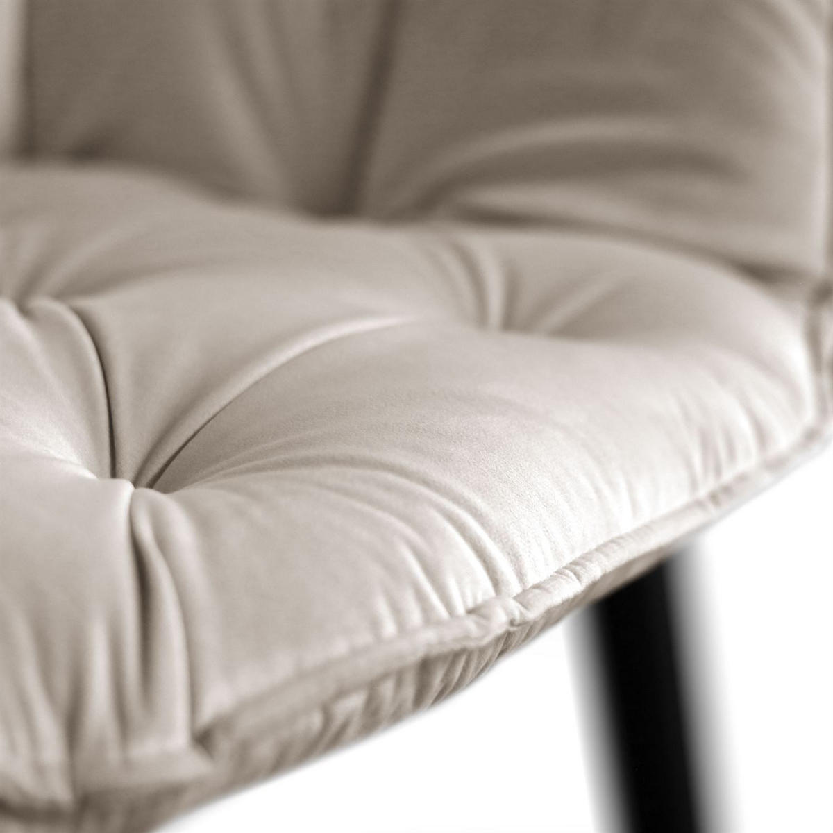 ARMLEHNENSTUHL TOKIO - Beige/Schwarz, Textil (60/96/46cm) - Lookway