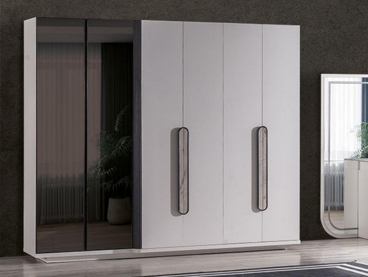 KLEIDERSCHRANK Barcelona 6 trg. - Anthrazit, Holzwerkstoff (250/220/65cm)