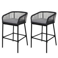 BARSKI STOL Anthracit, svetlo siva - antracit/svetlo siva, kovina (51/92/53cm) - MCW