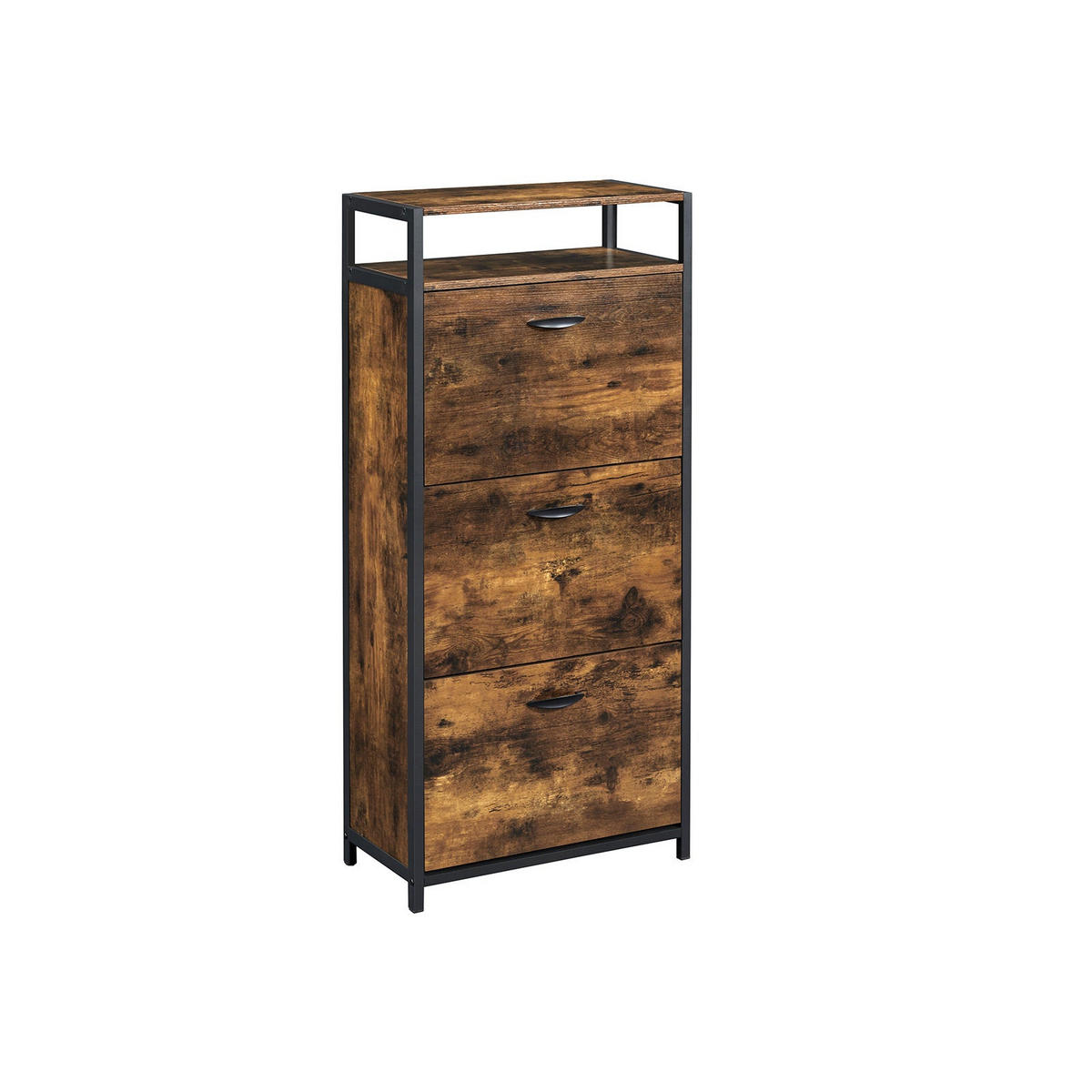 SCHUHSCHRANK - Braun, Holzwerkstoff (30/130/60cm) - Hansiro