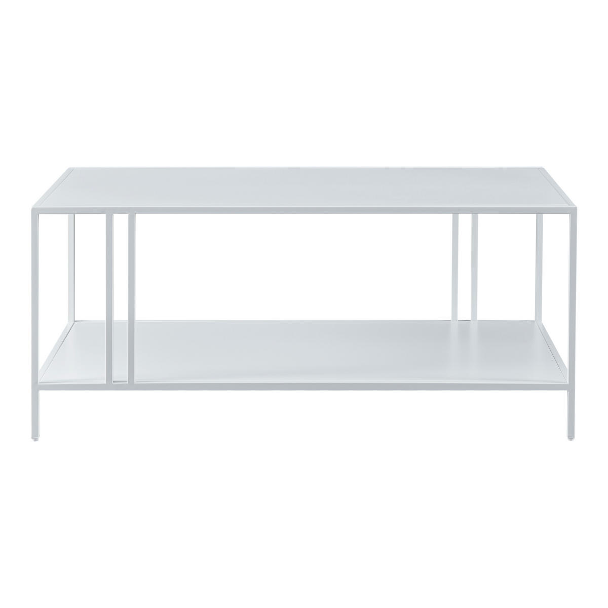 COUCHTISCH Kumlinge 110/55/47 cm - Weiß, Metall (55/110/47cm) - [en.casa]