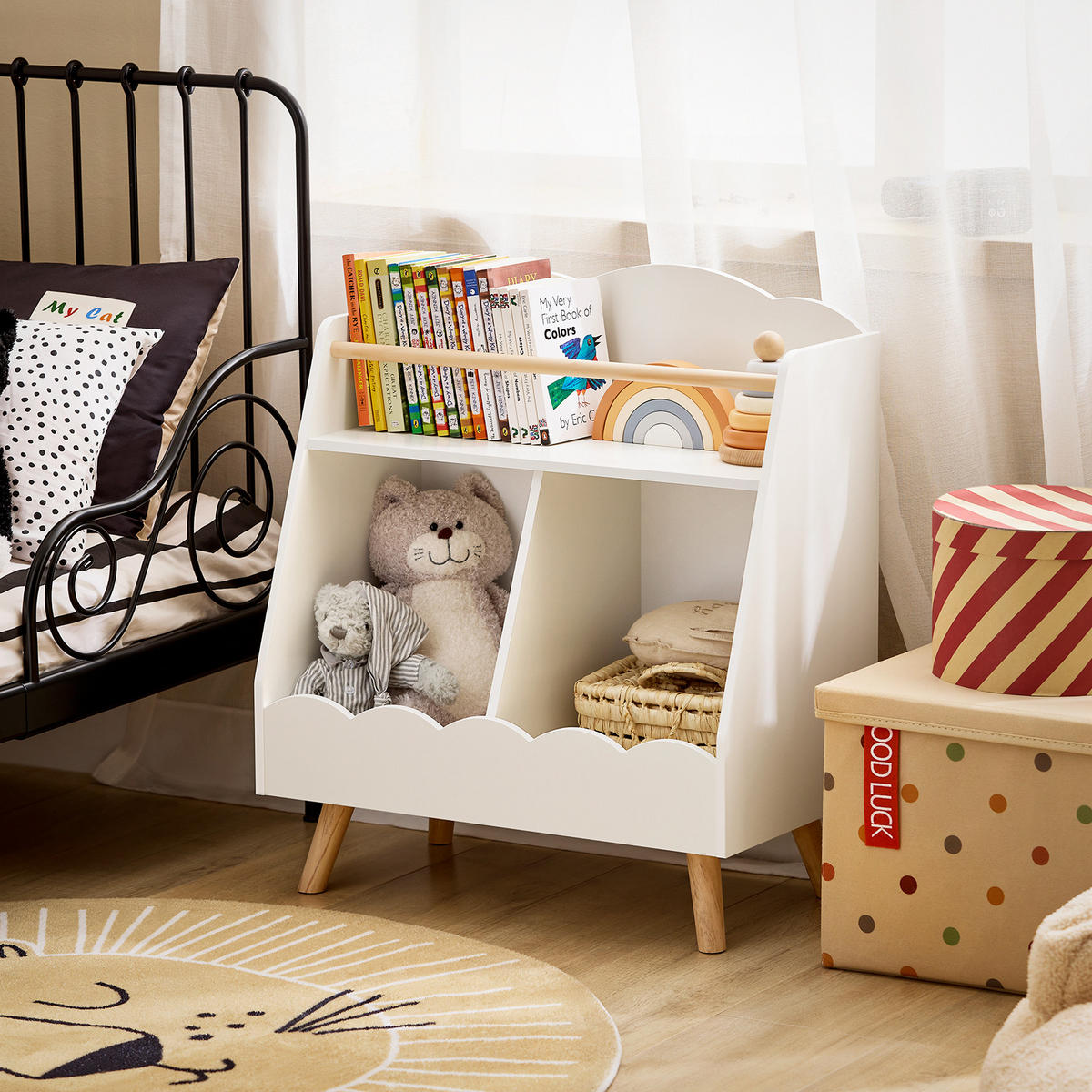 KINDERREGAL Weiß - Weiß, Holzwerkstoff (61/71/35cm) - SoBuy