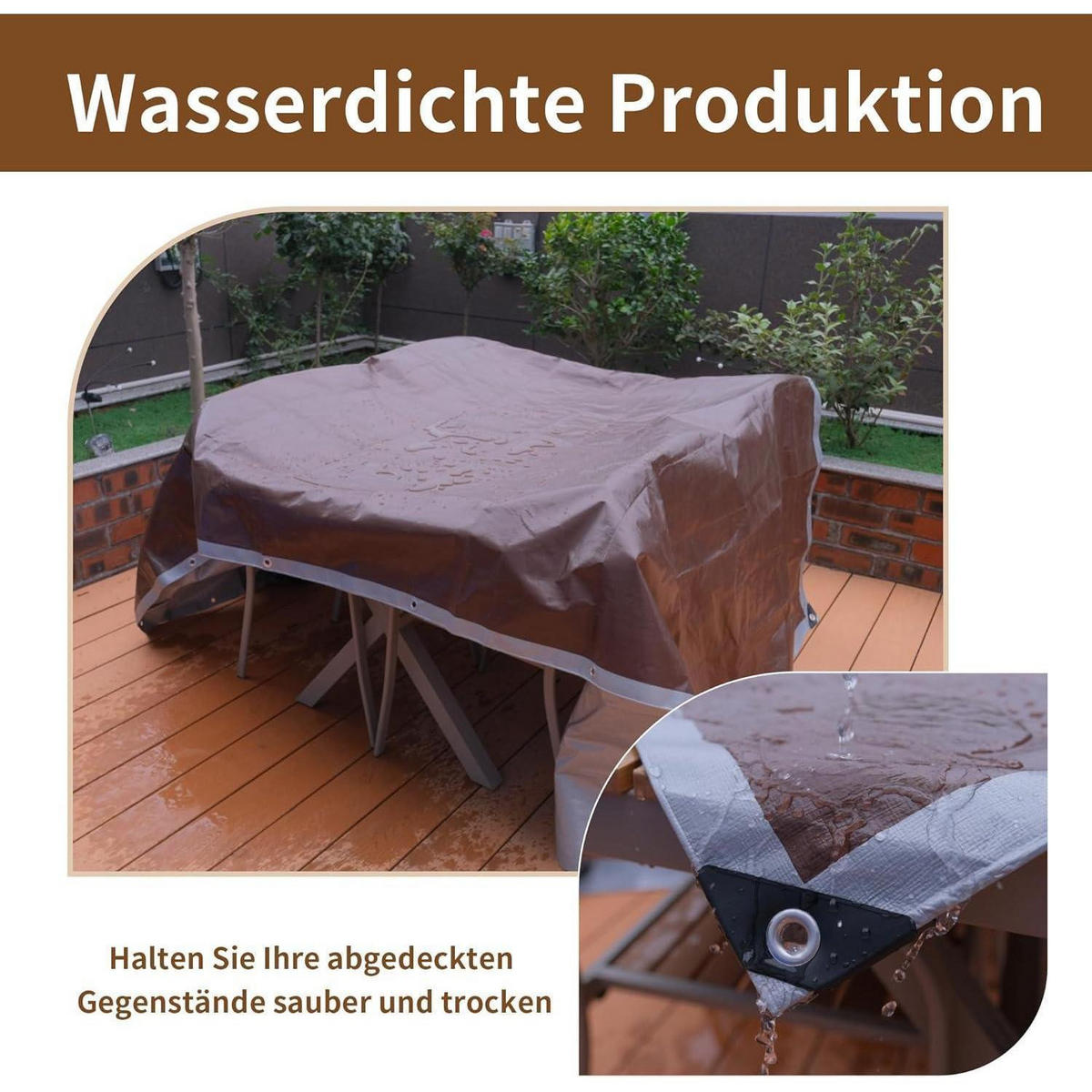 ABDECKPLANE 6 x 8 m wasserdicht 150g/m² UV-stabil - Multicolor, Kunststoff (800/600/1cm)