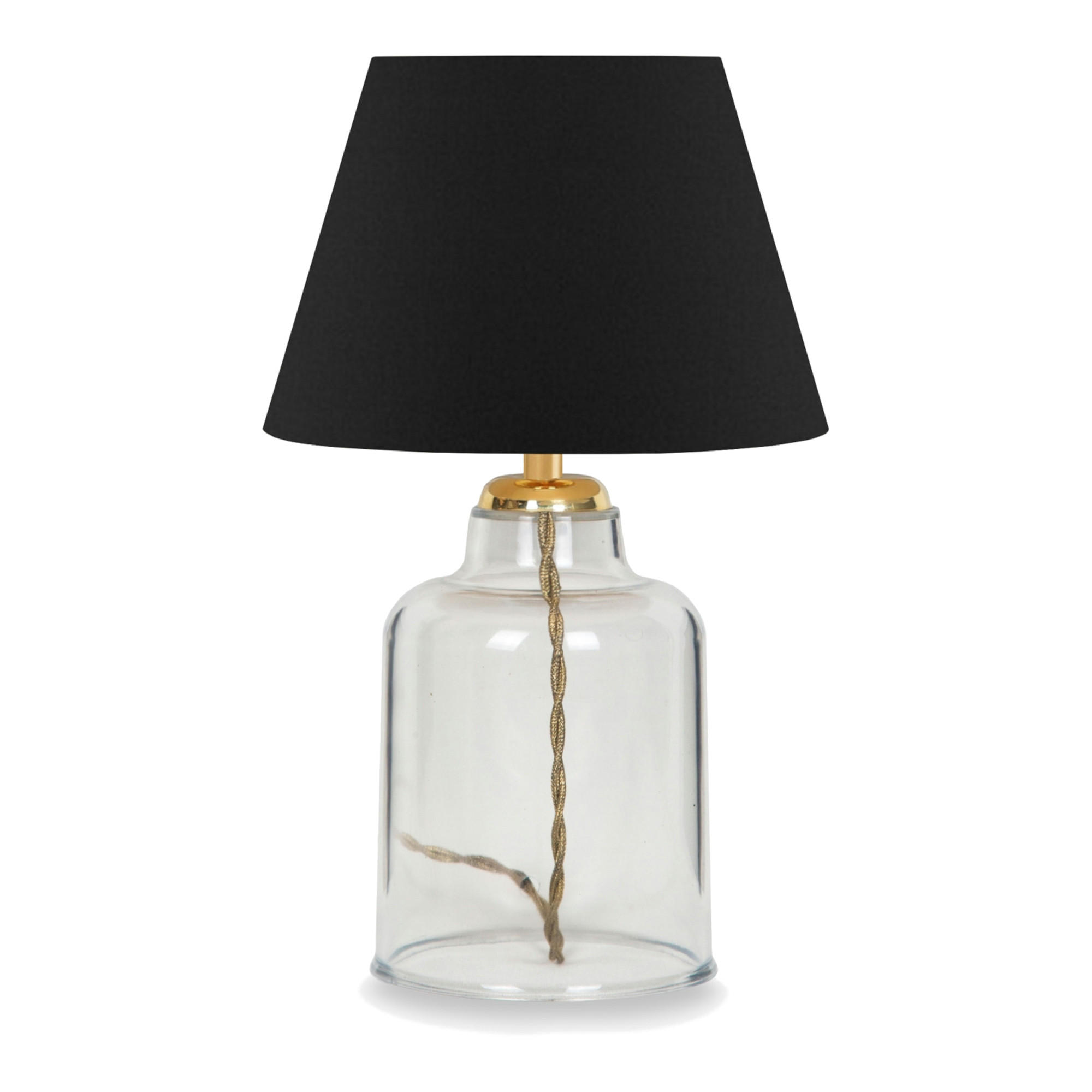 TISCHLEUCHTE Oldham - Schwarz, Kunststoff (22/22/30cm) - lux.pro