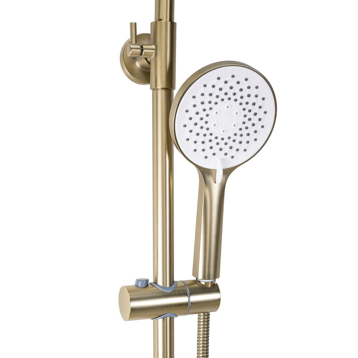 DUSCHGARNITUR Rea Drop Brush Gold - Goldfarben, Metall (15/145/13cm) - REA