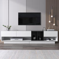 TV-SCHRANK Lowboard Colorblock Stauraum - Weiß, Holzwerkstoff (190/42/40cm) - Fortuna Lai