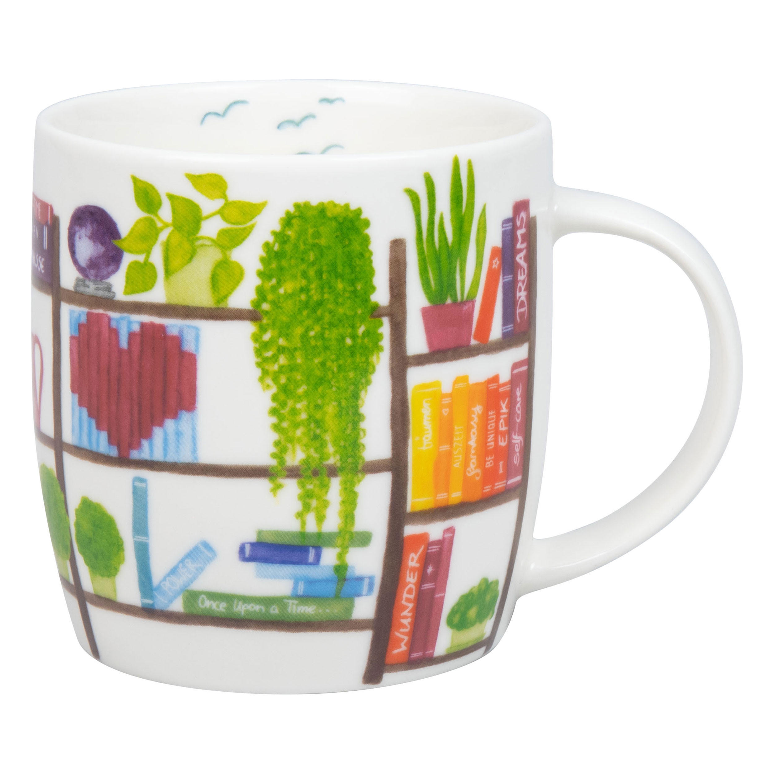 KAFFEEBECHER Bunte Bücher - Naturfarben, Keramik (0.4L) - Könitz