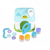SORTIERSPIEL Elfenhaus QX-91163E blau Musik, Licht, Formen, Griff, Elfenhaus-Design, ab 19 Monaten - Blau, Kunststoff (16/24/20cm) - Moni