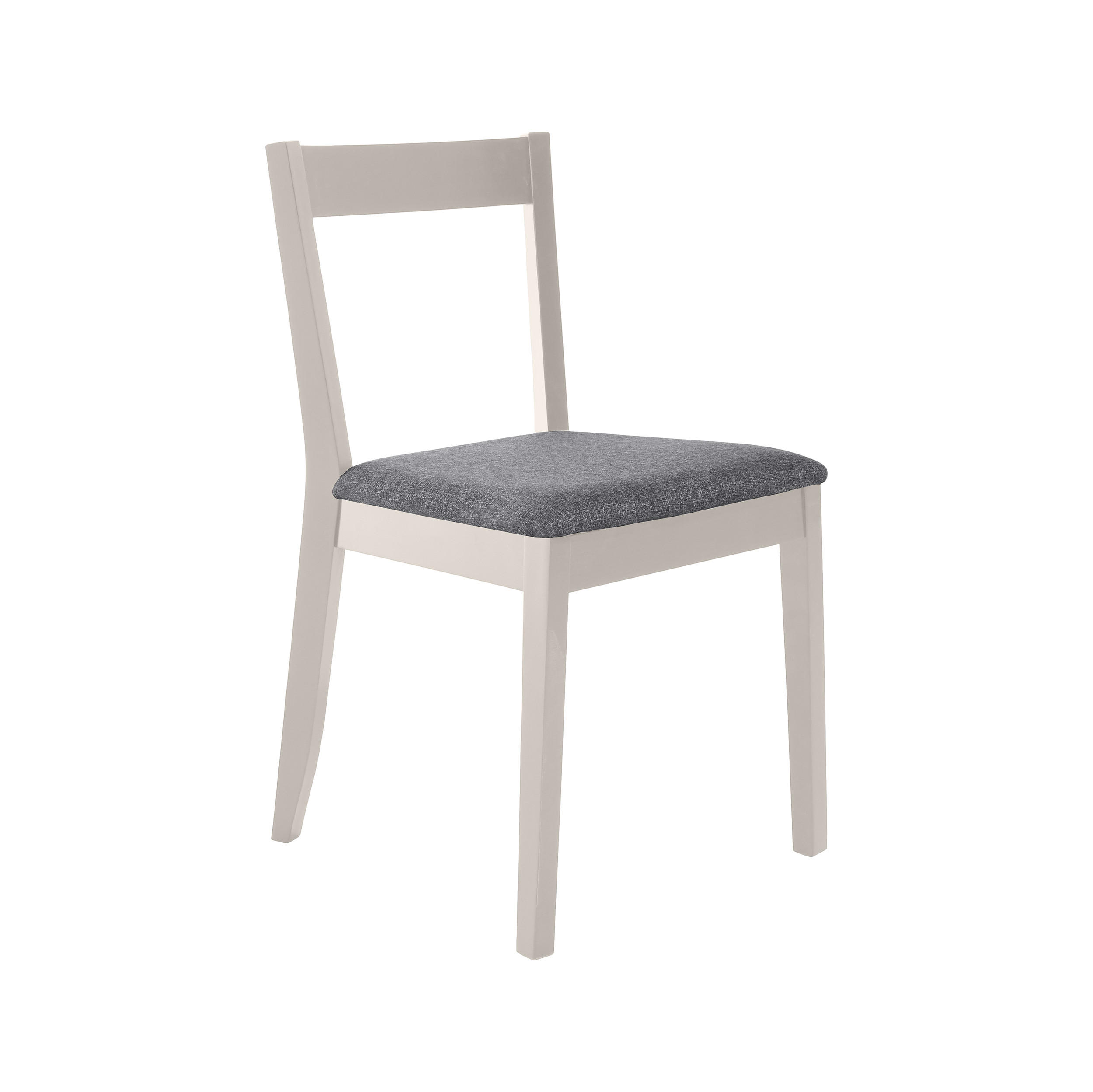 STUHL Moden mit kaschmirfarbenen Holzbeinen, Polsterstuhl, Dunkelgrau - Kaschmir/Dunkelgrau, Holz (45/84/45cm) - Beautysofa