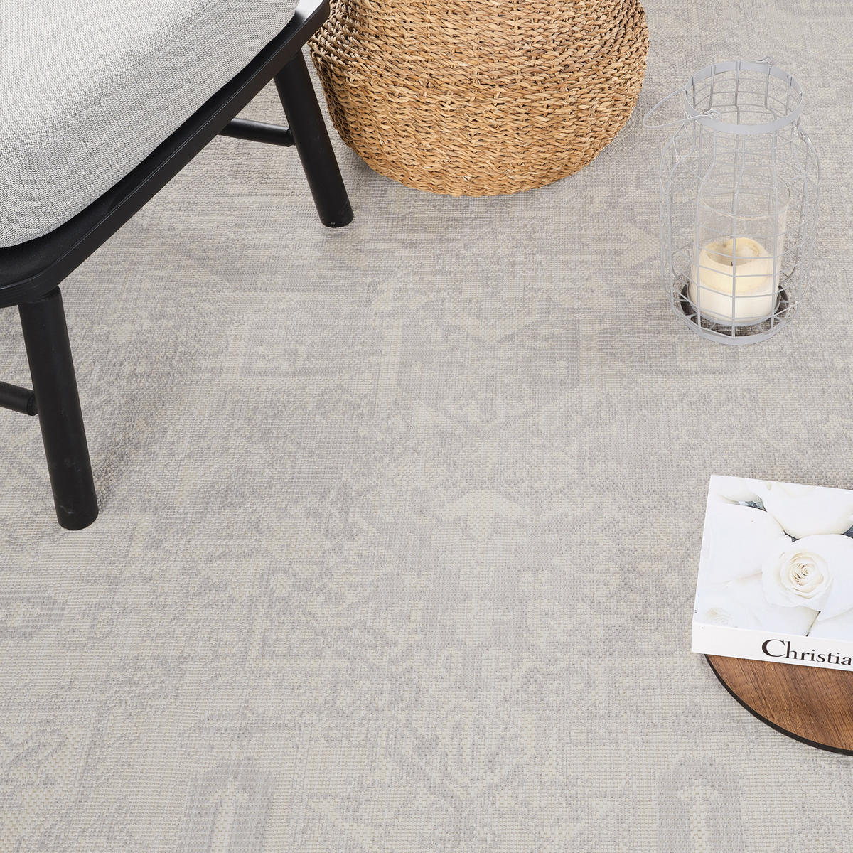 OUTDOORTEPPICH 160/213 cm Grau - Grau, Kunststoff/Textil (160/213cm) - LIVABLISS