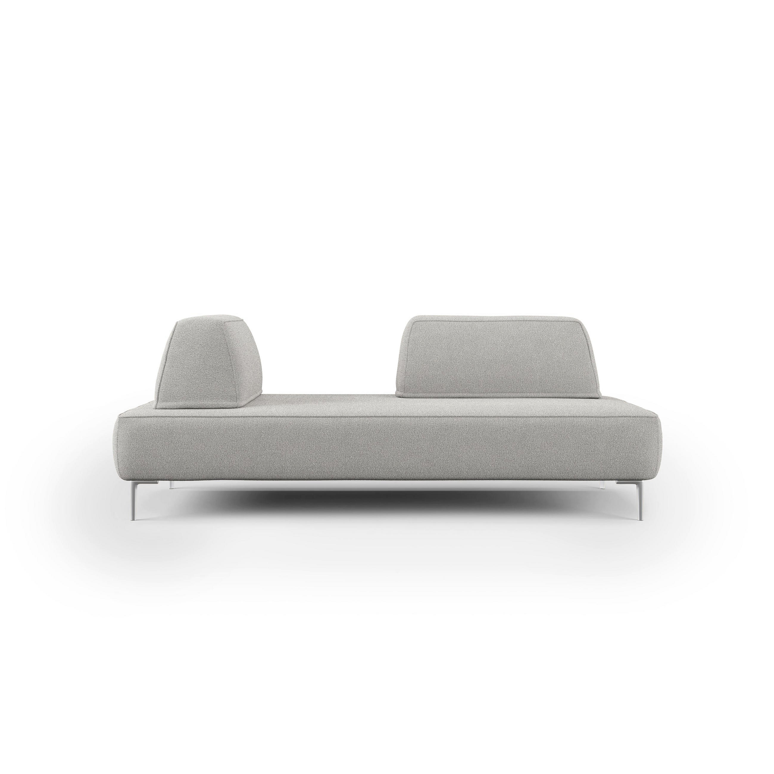 LINEARSOFA Newton - Grau, Textil (212/42/115cm) - Divani.store