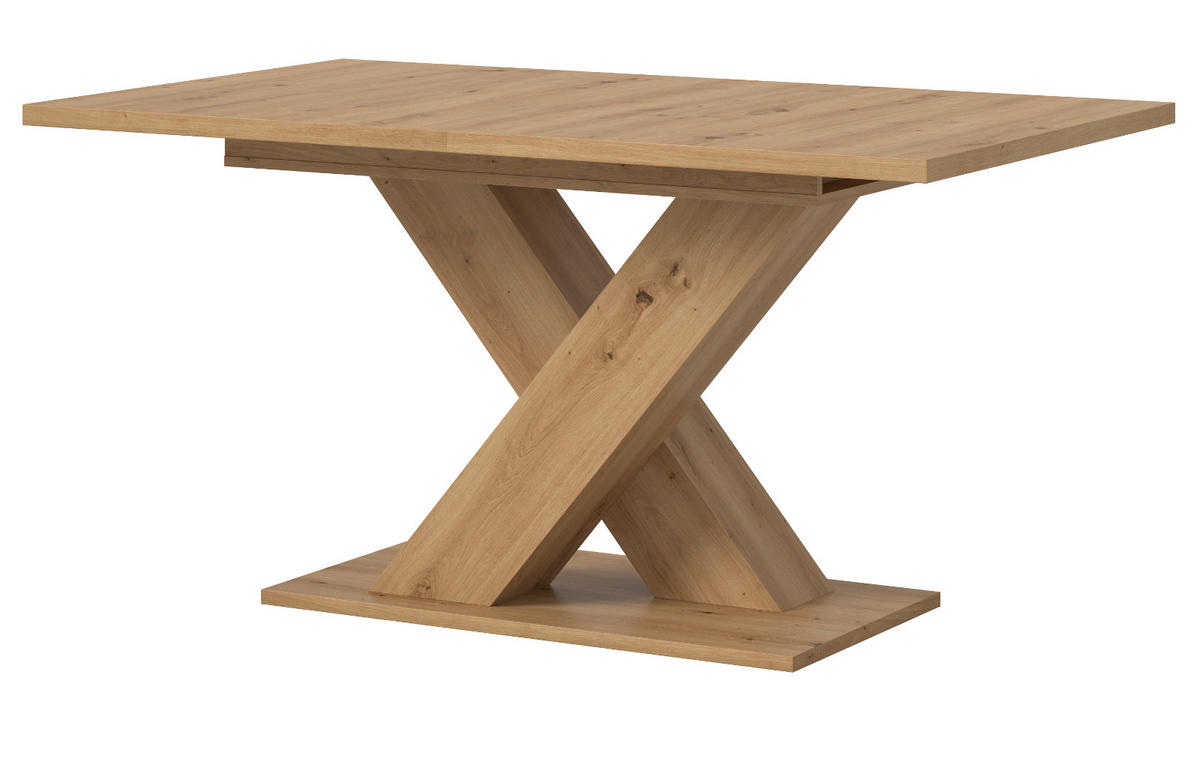 ESSTISCH Eiche Artisan, Küchentisch ausziehbar 150 - 190 cm - Eiche Artisan, Holzwerkstoff/Metall (150/90/76cm) - Inn.Furn
